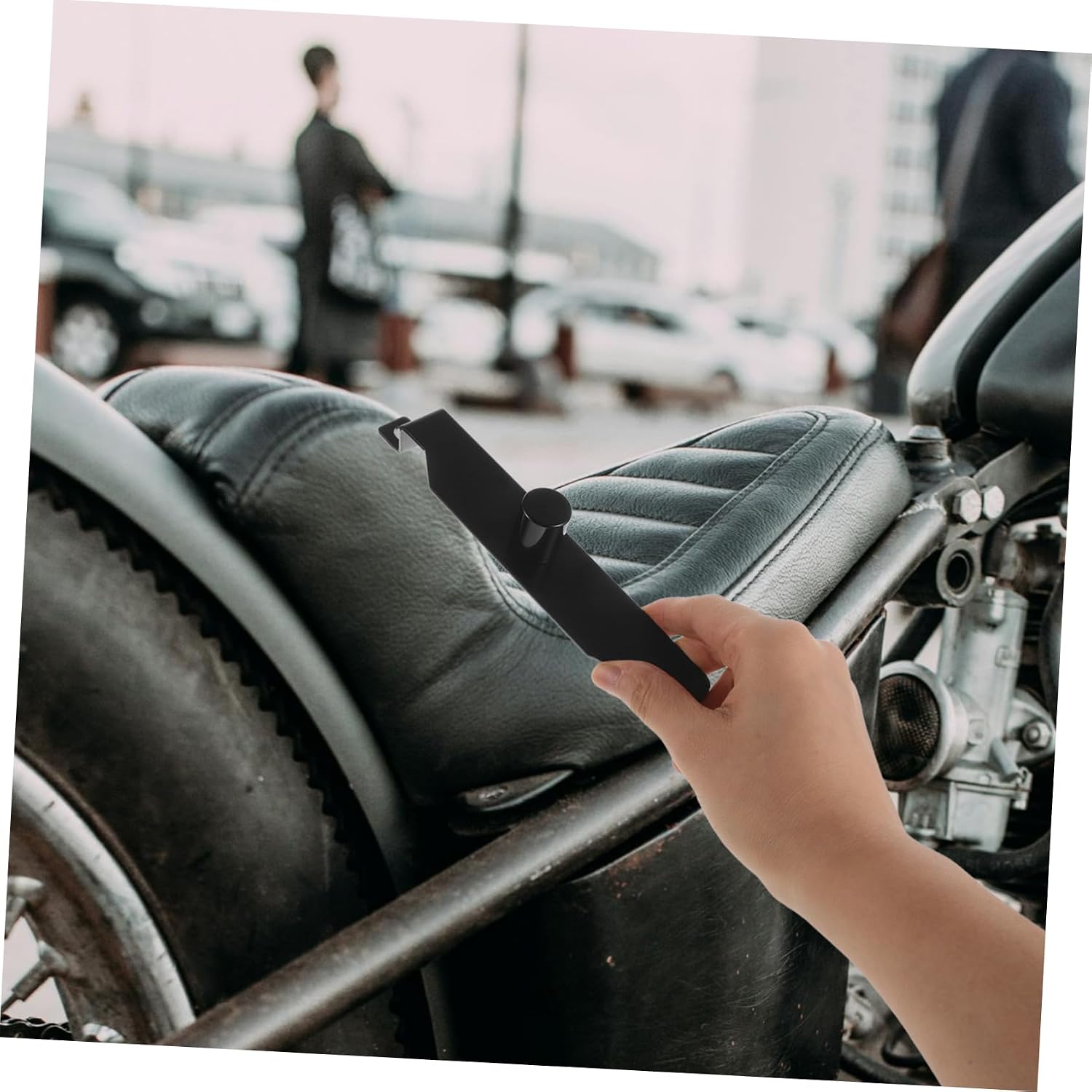 Zerodeko Motorcycle Seat Mounting Bracket Shock Absorption Modification Part Comfortable Riding Metal Material Easy to Install