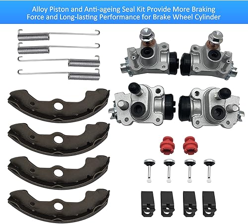 Miniatura 5 de Kit de zapatas de cilindros de rueda de freno delantero para Honda Foreman 450 TRX450 S 1998-2004 (izquierda y derecha) TRX450FE/TRX450FM, OEM #