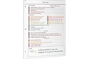 To Do List Calendar Notepad Planner