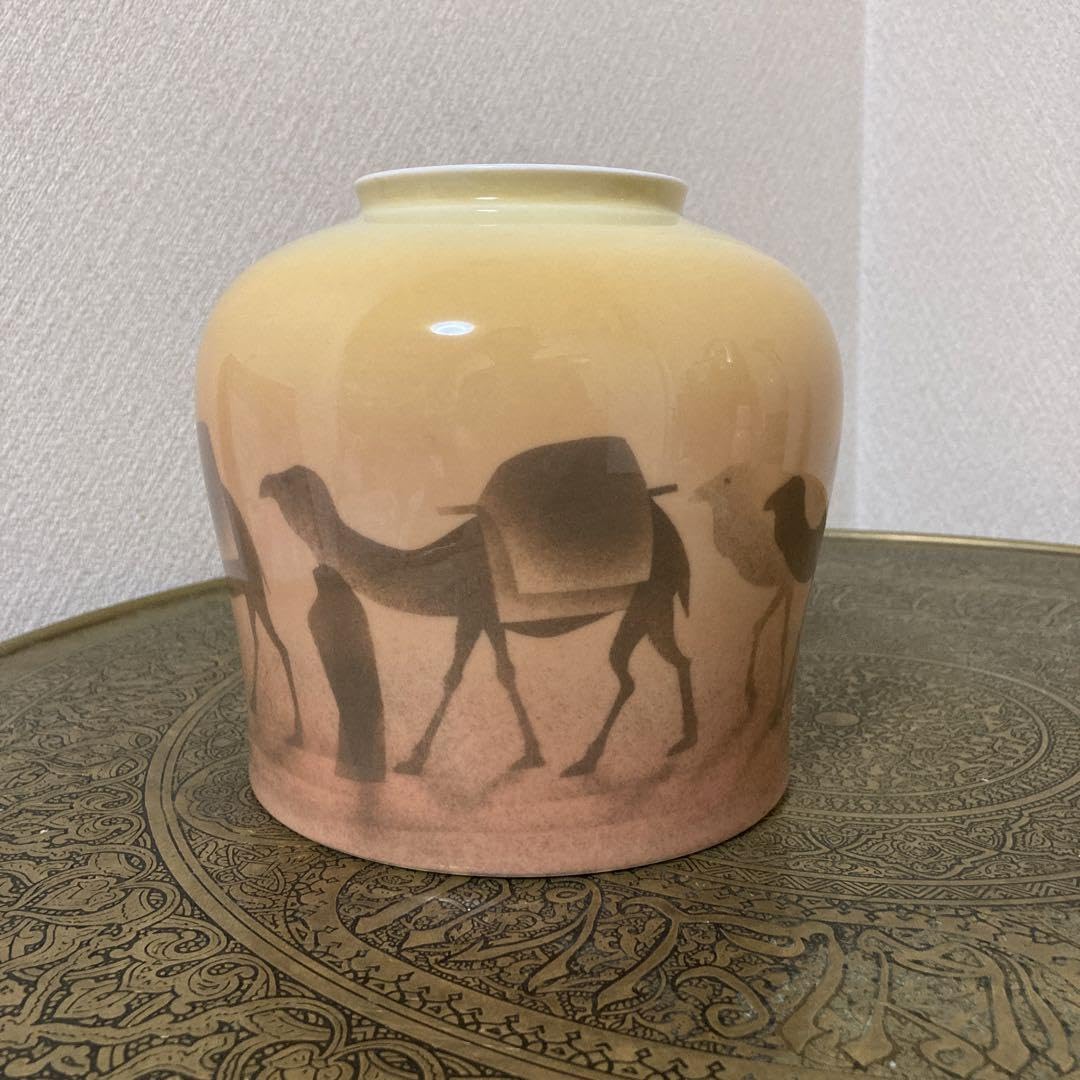 有田焼 宮内庁御用達 深川製磁 平山郁夫 シルクロード 花瓶 花器 花入 有田焼 宮内庁御用達 深川製磁 平山郁夫 シルクロード 花瓶 花器