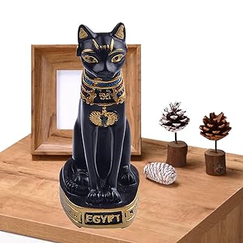 優雅な彫刻②　アンティーク　クラシック　猫足　A554 Amazon.co.jp: 【古代エジプトのバステト神】【Sサイズ