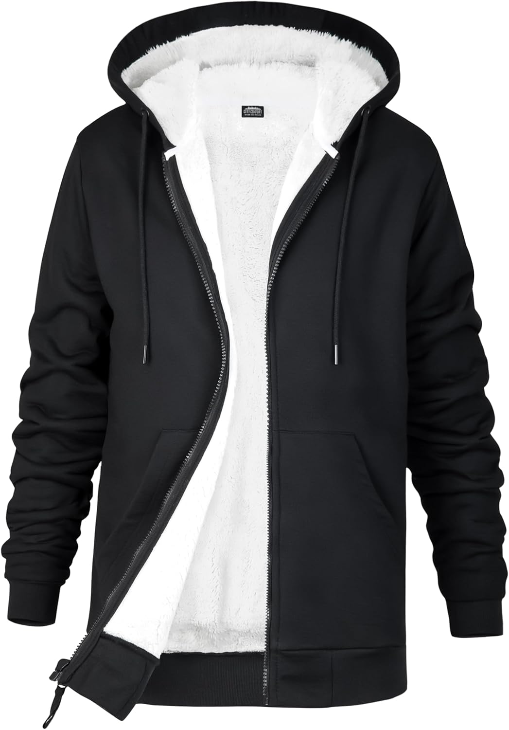 CityComfort Womens Hoodie with Fleece Lining Zip Hoodie Women Teenagers S-XL Warm Cosy Outerwear Full Zip Loungewear Gifts for Her