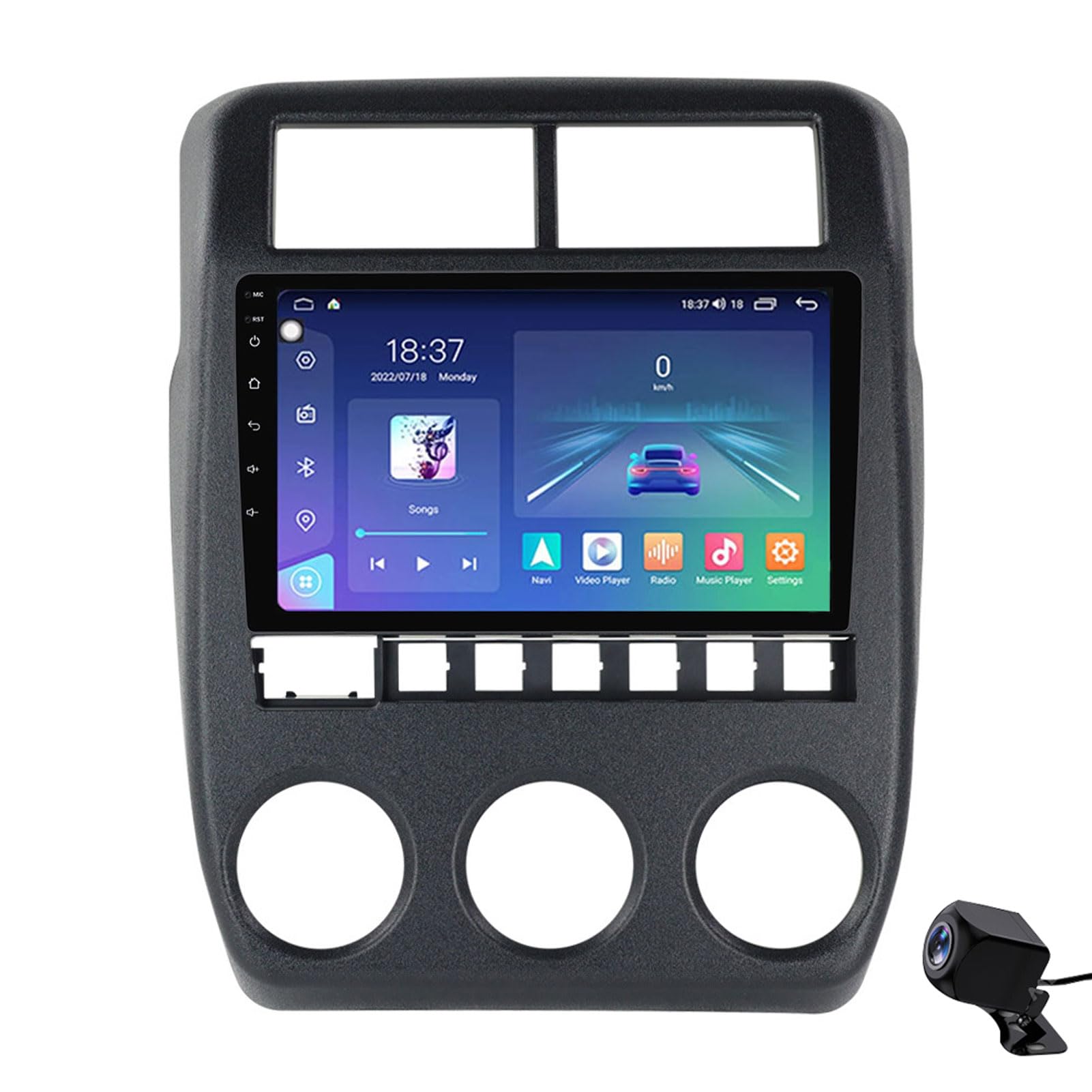 Estéreo para automóvil Android 12 con cámara trasera y Bluetooth para Lada NIVA 2022