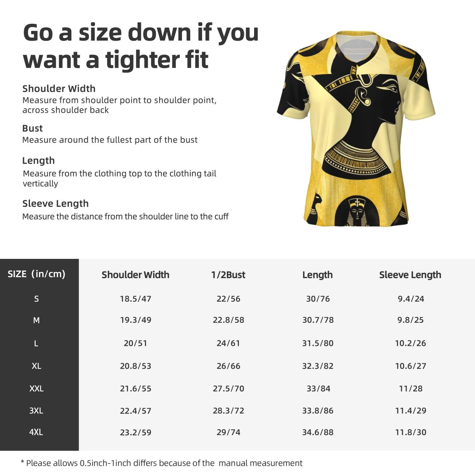 Stylish Athletic Sports Jersey Ancient-Egyptian-Queen-Golden Men's Rugby Jersey X-Large