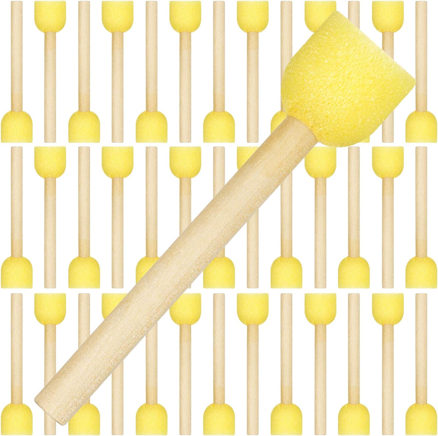20 PCS Round Sponges Brush Set Kids Painting Tools Pistha