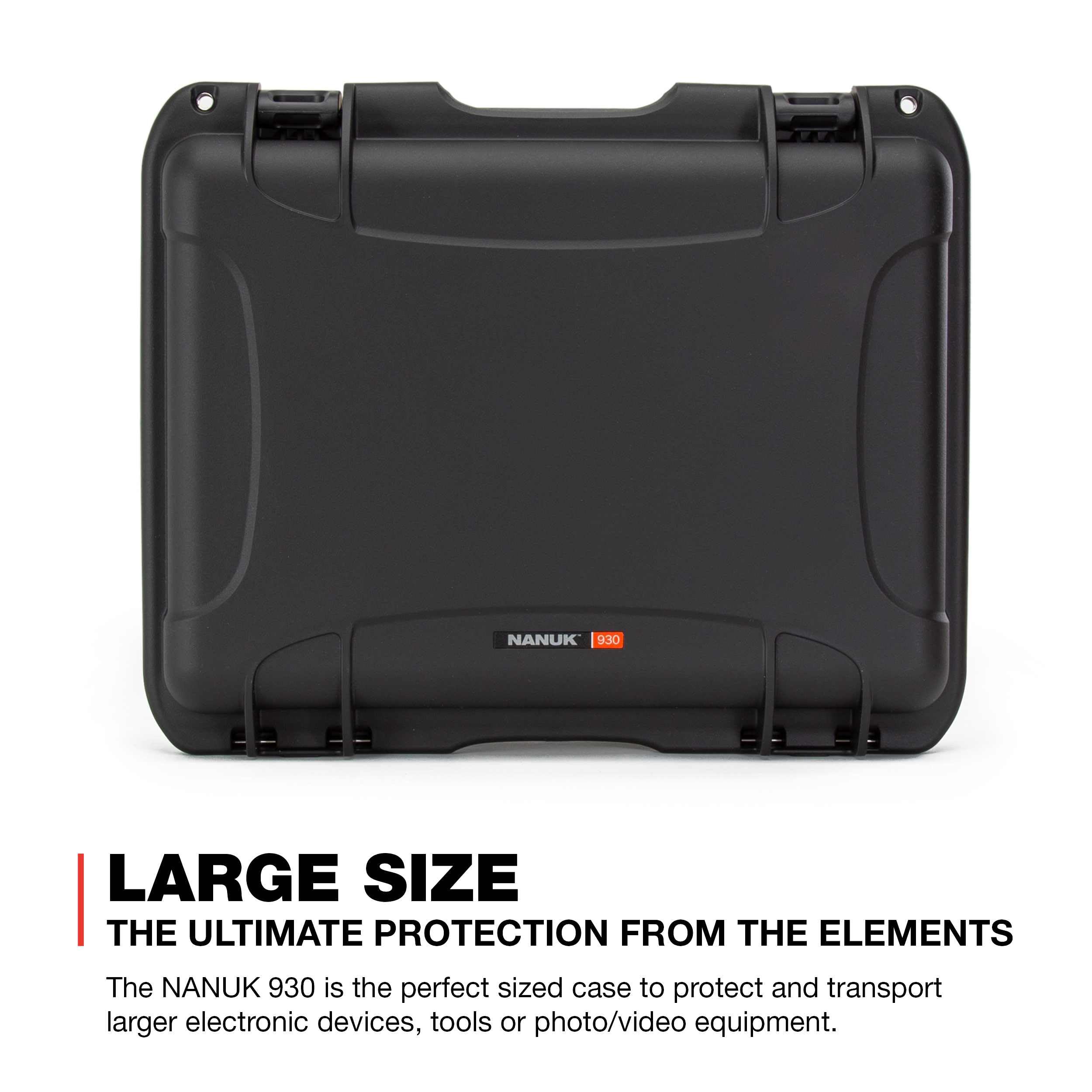 NANUK 930 Wasserdichter Hartschalenkoffer mit Schaumstoffeinlage für DJI Ronin RS 4/RS 4 Pro Combo, Schwarz