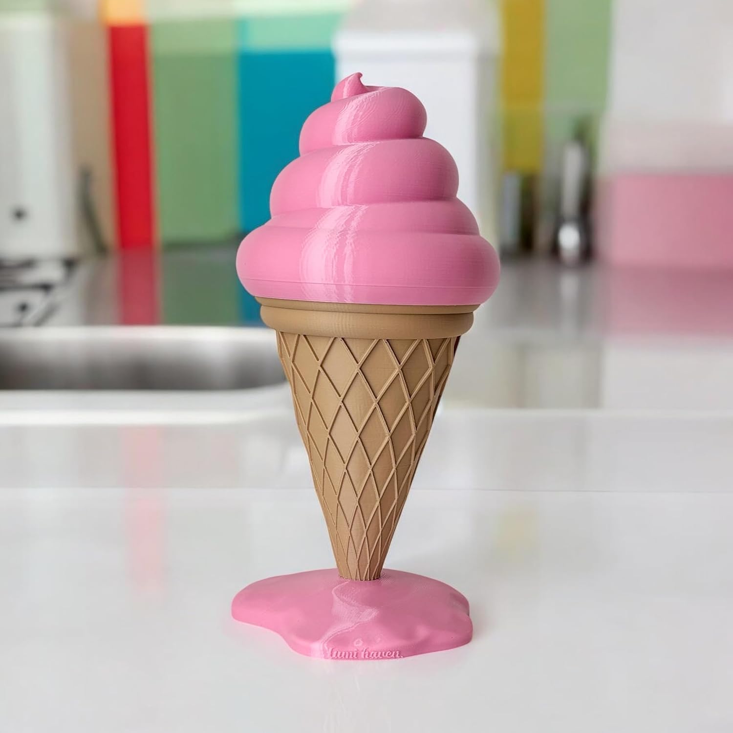 Icecream Decor, Centerpiece Display, Pink Home Decor, Decor for Bedroom, Decoration for Party, Home Decor Aesthetic, Modern Decor, Birthday Decor, Living Room Decor, Icecream Come Art