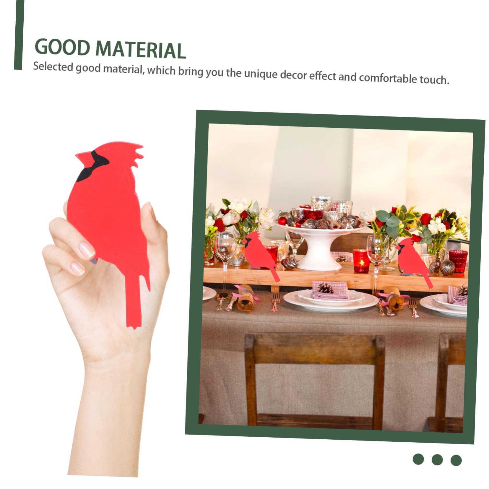 STOBAZA 32pezzi Decorazioni Natalizie Legno Forma Di Uccellini Ornamenti Da Appendere Per Albero Di Natale Decorazioni Festive Per La Casa Design Creativo e Delicato Perfetti Per Amanti