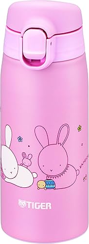Miniatura 1 de Tiger Water Bottle, 11.8 fl oz (350 ml), Kameichido, Mug, Stainless Steel Bottle, One-Touch, Lightweight, Rabbit MCT-A035P