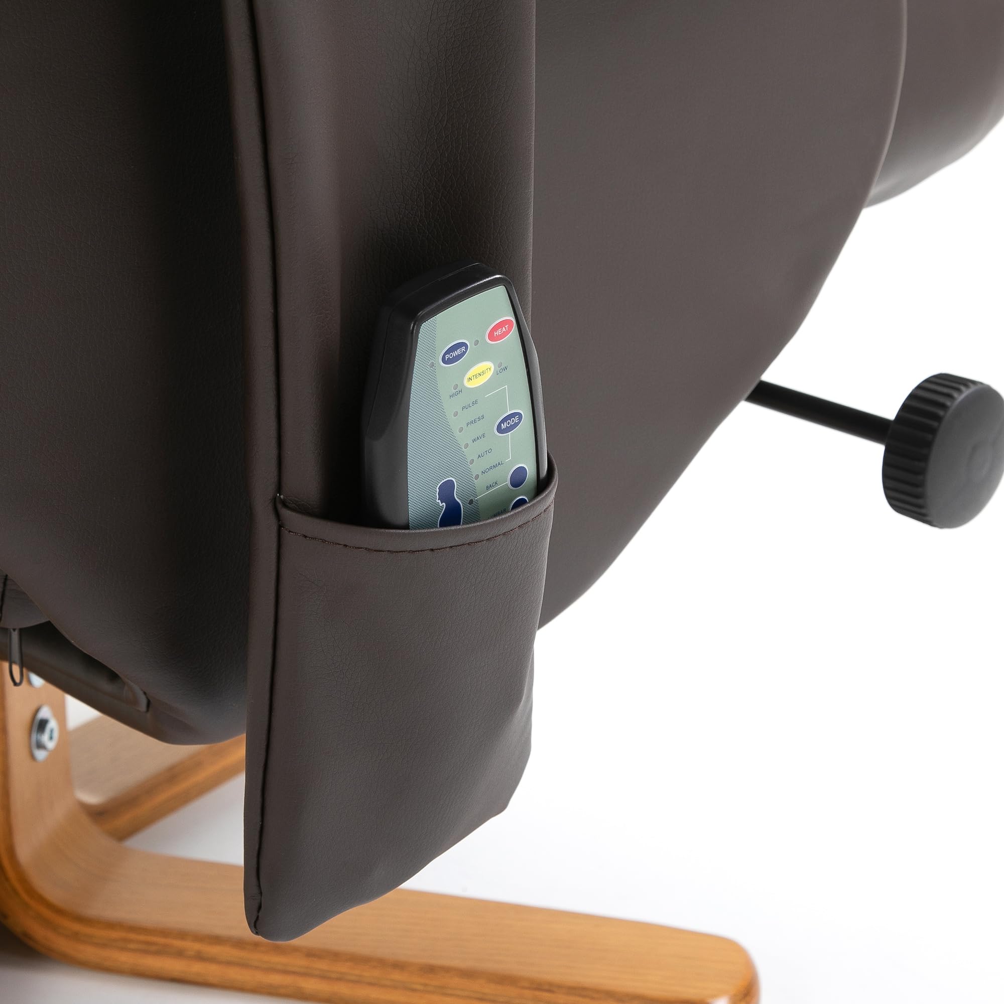 HOMCOM Relaxsessel mit Hocker 360° drehbarer Massagesessel Liegefunktion TV-Sessel Polyester Braun
