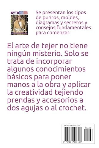 Miniatura 2 de PRIMEROS PASOS PARA EMPEZAR A TEJER puntos básicos - moldes - tips y secretos (TEJIDO 2 AGUJAS, CROCHET Y OTRAS TECNICAS) (Spanish Edition)