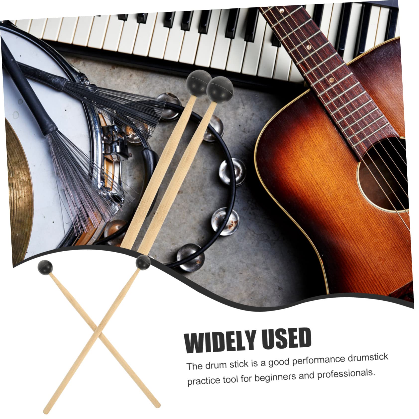 TOYANDONA 8 Piezas palillo de tambor herramienta de tambor de percusión baquetas de escenario instrumentos musicales palo de percusión baqueta reutilizable clásico instrumento musical elegir