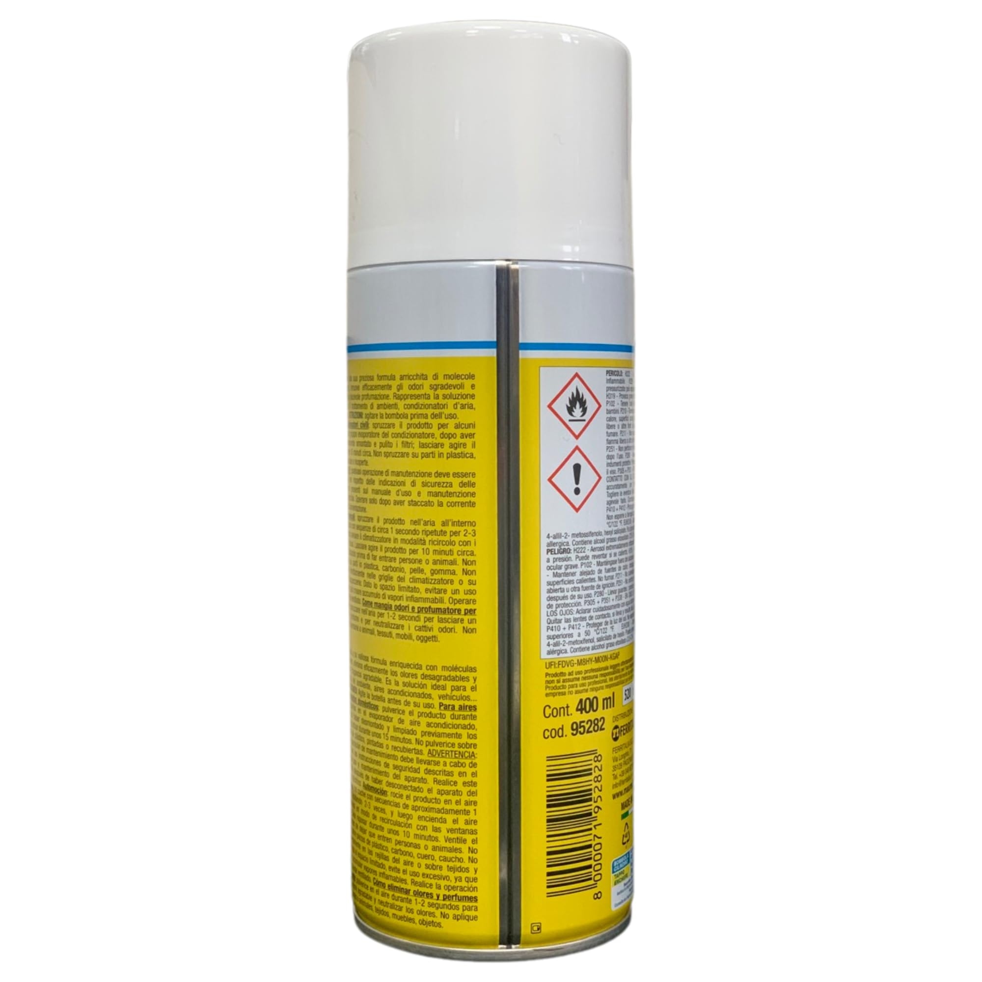 Igienizzante Spray per Condizionatori, Elimina Velocemente i Cattivi Odori 400ml (2 Bombolette)