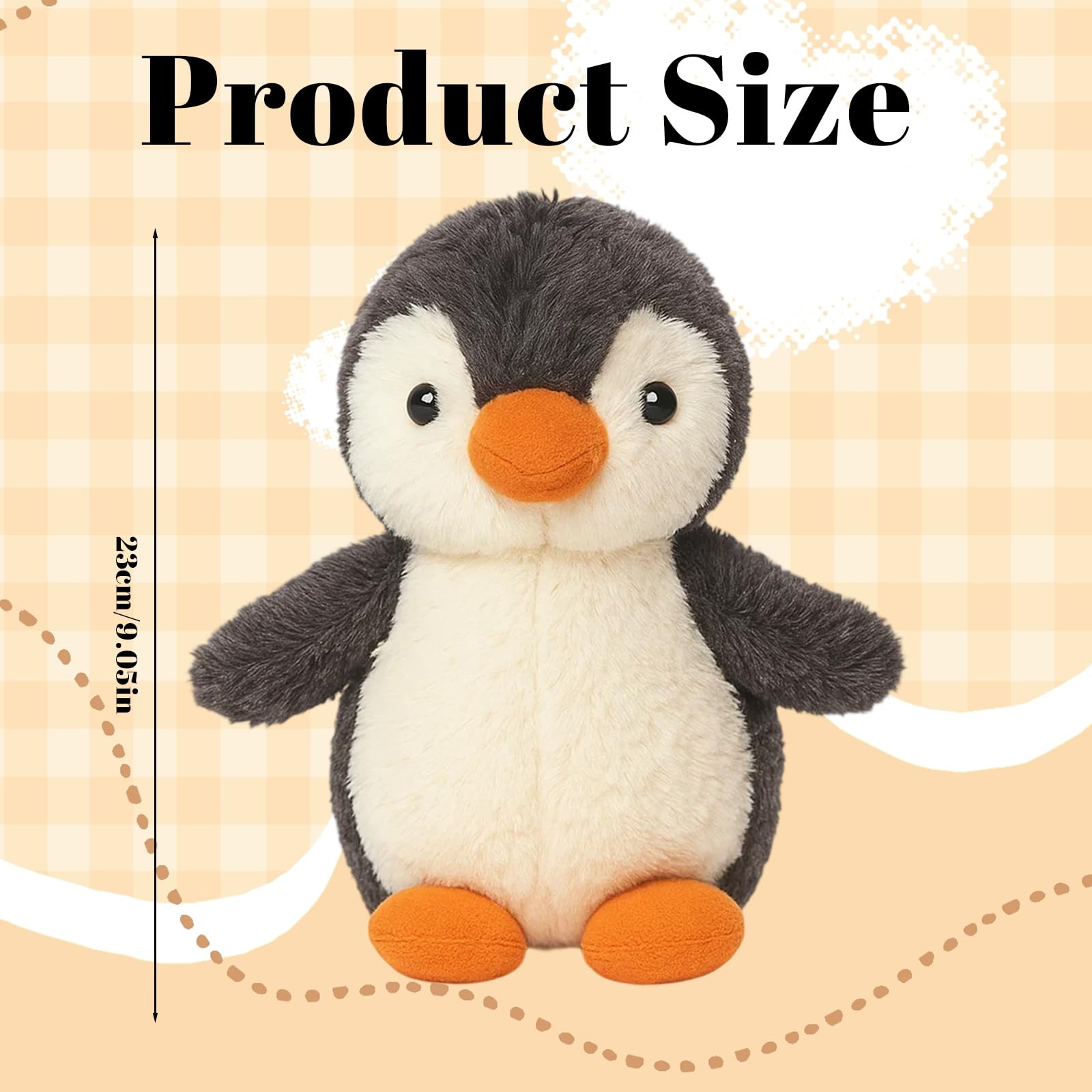 Penguin Plush, Penguin, Soft Plush Toy for Cuddling and Decor for Kids and Collectors Home and Travel Companion - Image 2