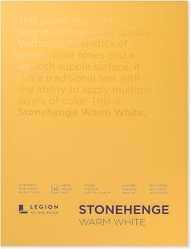 Legion Stonehenge Drawing Paper Pad - 9" x 12", Warm White, 15 Sheets