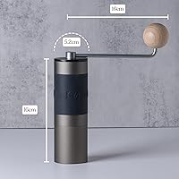 Vista 2 de 【Iron Gray】KINGrinder K1 Manual Hand Coffee Grinder with Straight Handle for French Press, Drip, Espresso with Assembly Consistency Stainless Steel