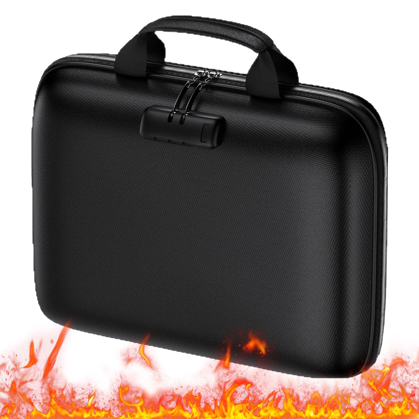 Busta Ignifuga Per Denaro E Contanti Organizzatore con Cerniera a 13 Tasche | Sacca Sicura Bloccabile per Contanti Protezione per Oggetti di , Documenti Importanti, Passaporti e Carte