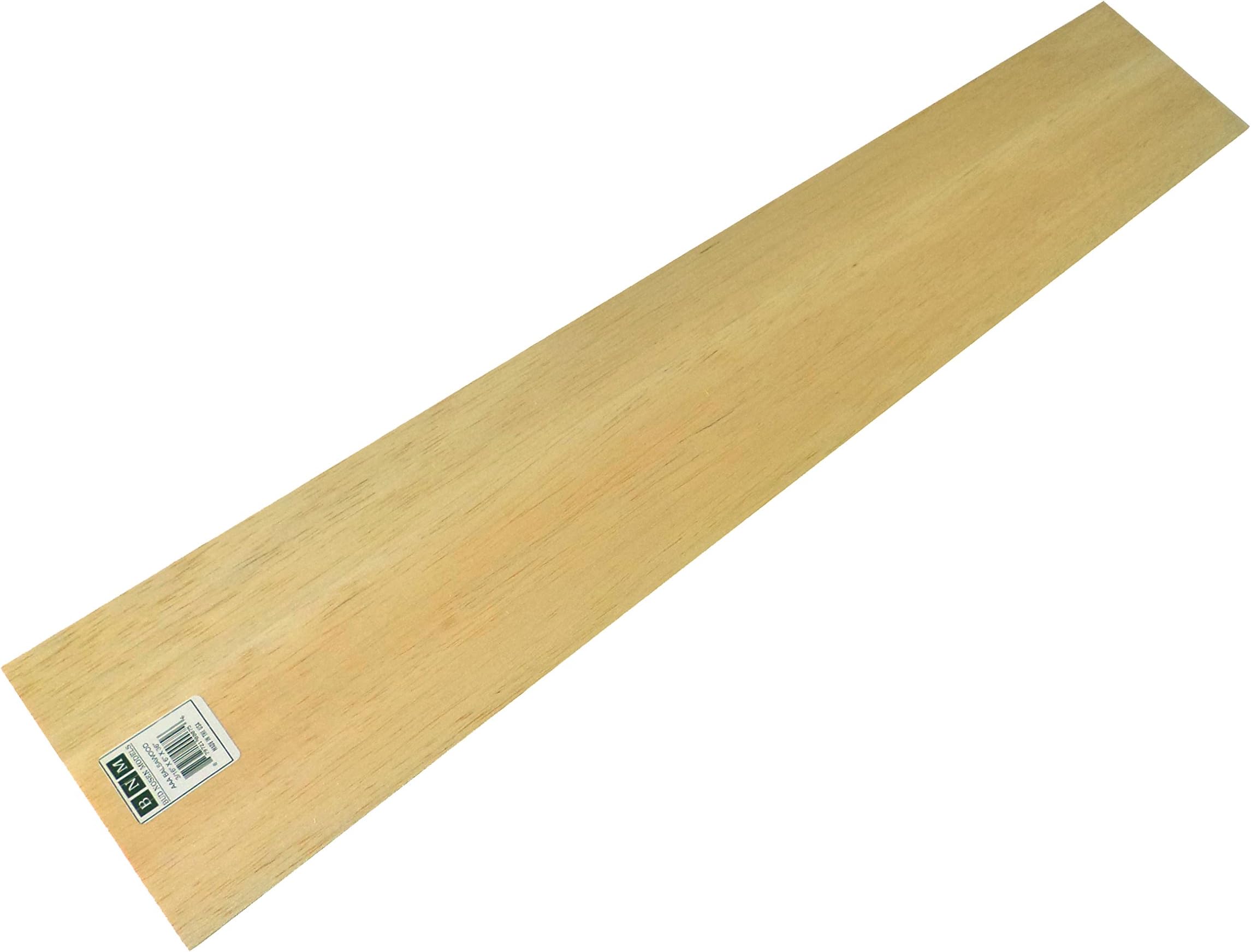 Balsa Wood 3/16 X 6 X 36in (2) - Quantity is Listed in Parenthesis in Title