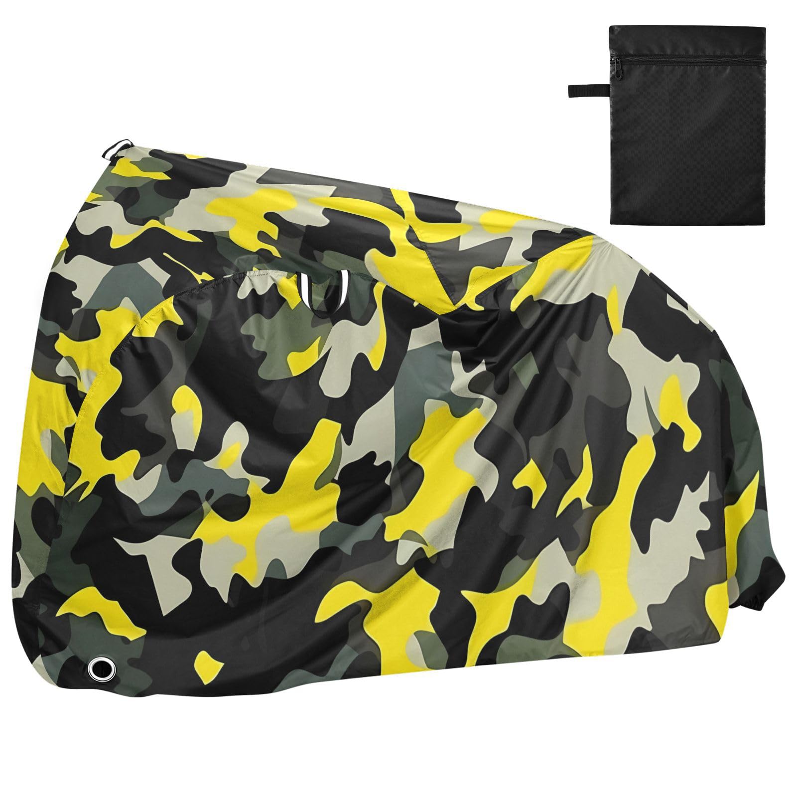 Housse de vélo d'extérieur imperméable avec trous de verrouillage, anti-poussière, pluie, neige, UV, convient à la plupart des capa para motocicleta