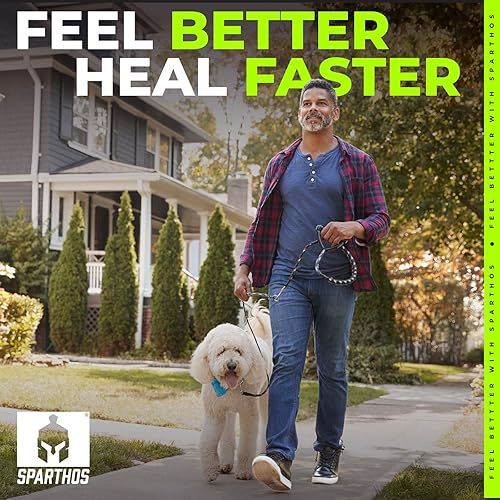 Miniatura 8 de Sparthos Rodilleras de compresión (par)  Protección y apoyo articular para correr, deportes, alivio del dolor de rodilla  Rodillera para hombres y