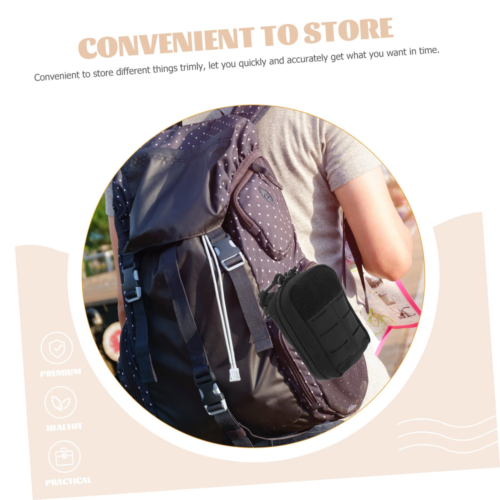 Toddmomy 3 Pezzi Cintura per Pronto Multifunzionale Portaoggetti per Escursioni e Attività Outdoor Design Ergonomico e Resistente per Emergenze e Attrezzature Piccole per Vacanze