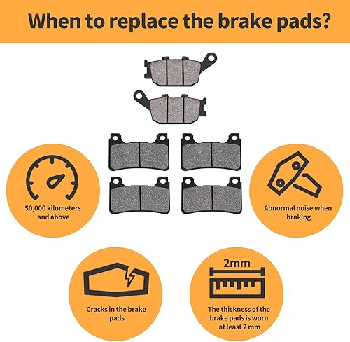 Miniatura 8 de Pastillas de freno delanteras y traseras para Honda CBR 600 RR CBR600RR 2005-2006 / CBR 1000 RR CBR1000RR Fireblade 2004-2005 / CBR 1000 RR