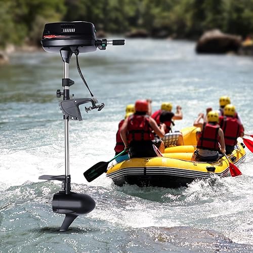Miniatura 4 de Motor fuera de borda, motor fuera de borda eléctrico sin escobillas de 10 HP 60 V, motor de barco de 2200 W, control de timón (10 HP 60 V 2200 W)