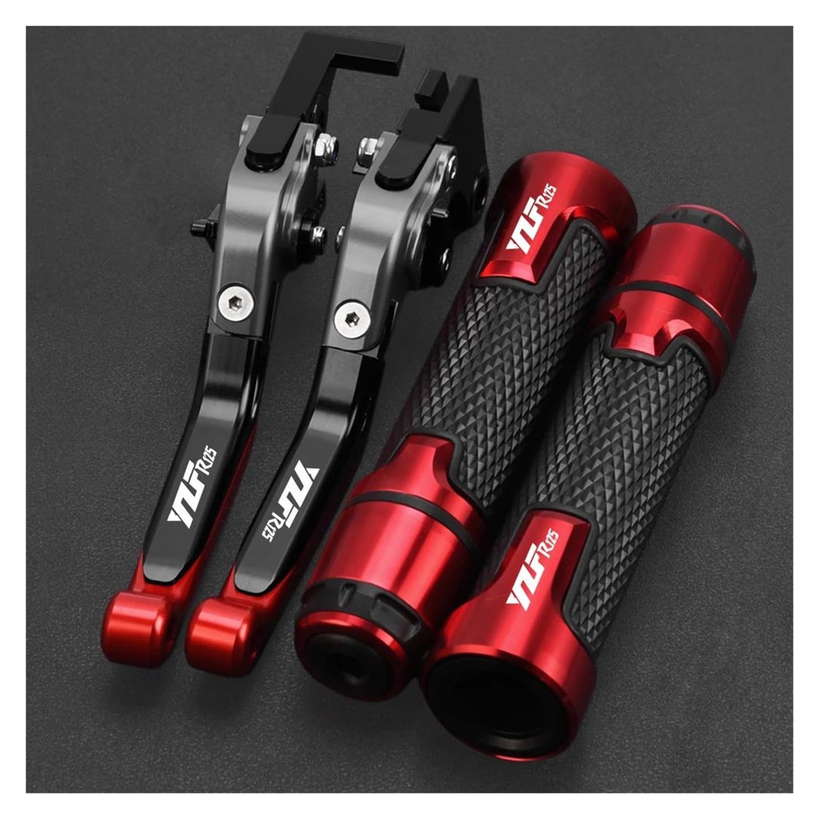 Cwziwoyji N Fit For Yamaha Yzf R125 2008-2013 Motorcycle Accessories Adjustable Brake Clutch Levers Handlebar Grips(N)