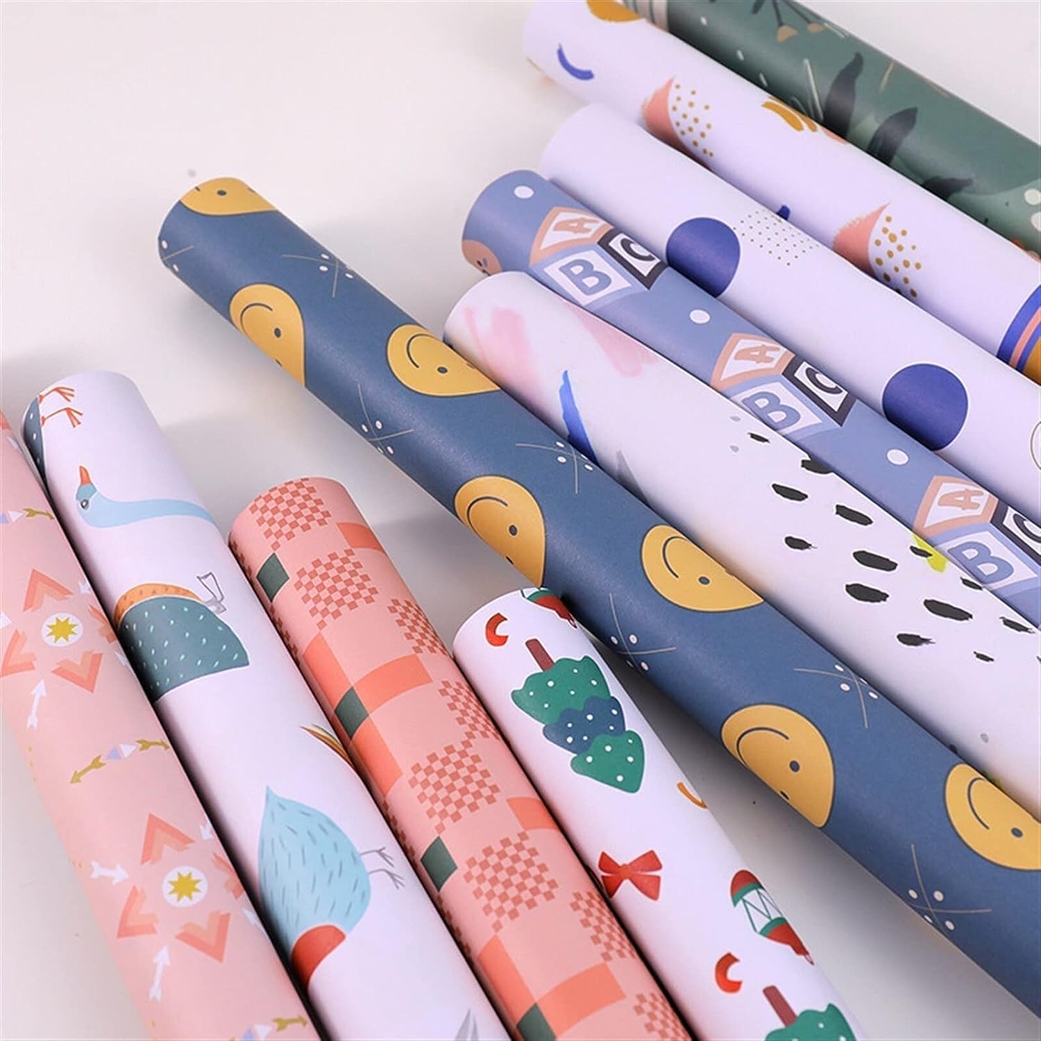 Papel De Embalaje, Papel De Navidad, Papel de regalo navideño, papel de regalo navideño, cortador de papel de regalo 50 * 70 cm Decoración de dibujos animados Papel de regalo de cumpleaños DIY for niñ