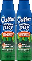 Vista 1 de Cutter Backwoods - Repelente de insectos secos, repelente de mosquitos, 25% DEET, resistente al sudor, 4 onzas (aerosol de aerosol) (paquete de 2)
