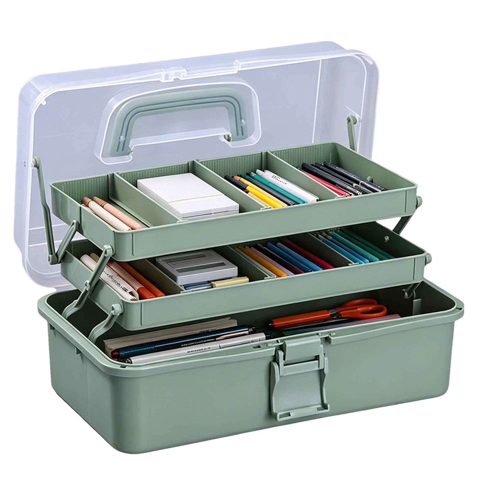 Organizzatore di scatole per il libero creativo scatola di utilità a 3 livelli | Organizer per dispense, garage, ufficio, dormitorio, scuola, armadio, cha