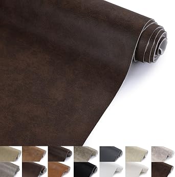 Faux Leather Vinyl Upholstery Fabric by The Yard 1.3mm Thick 55" x 108"