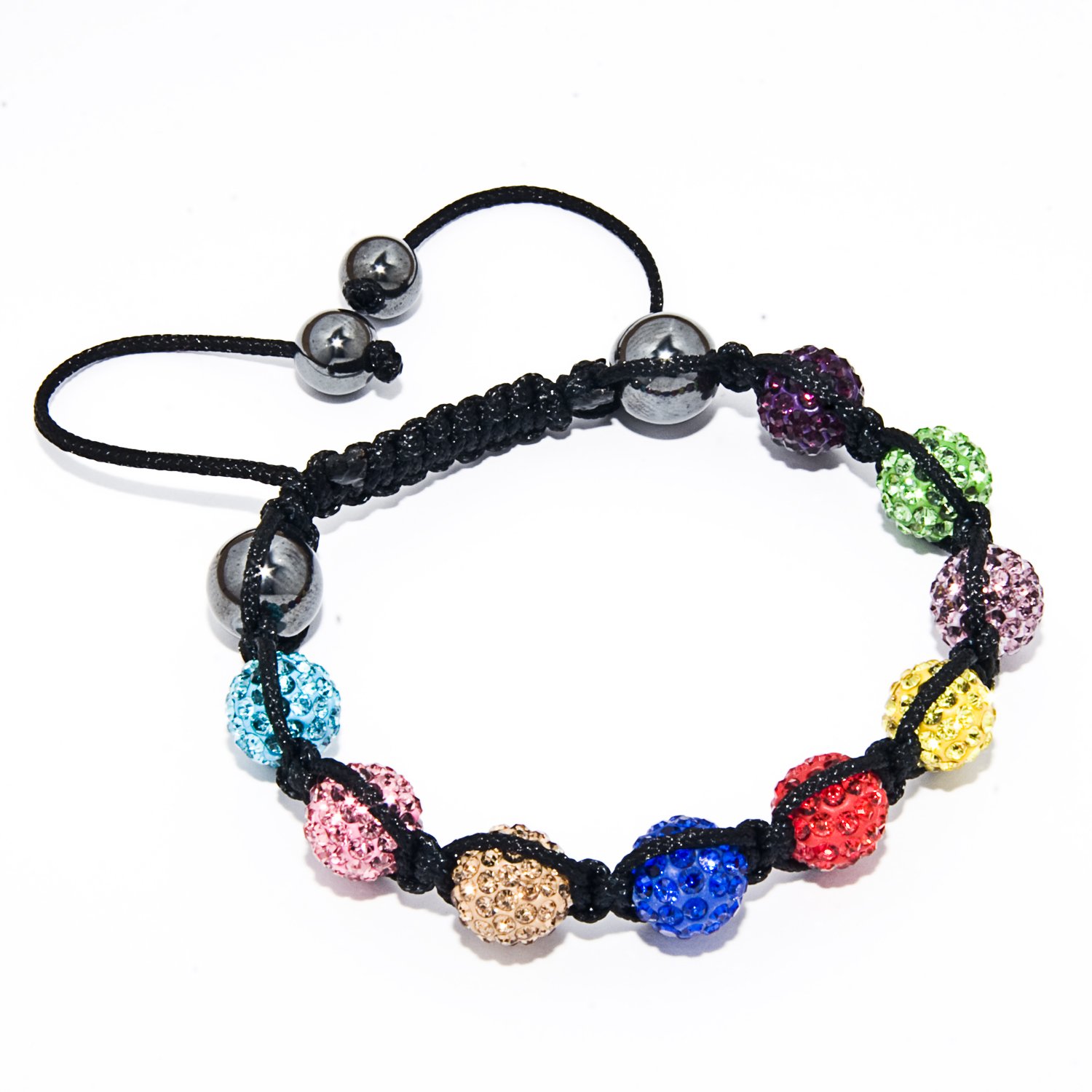 Shamballa Bracelet Multi Colour Clay Crystal Disco Ball Mother's Day gift