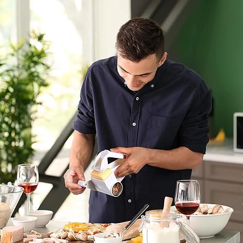 Miniatura 6 de CNPAA Rallador de queso para restaurante - Rallador de queso giratorio de mano - Queso, verduras, rallador de nueces - Triturador de cocina de acero