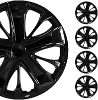 Vista 19 de OMAC - Juego de 4 tapas de cubo ABS gris plateado de 16 pulgadas, tapas para Rines 16, fundas de rueda premium de 16 pulgadas, juego de fundas