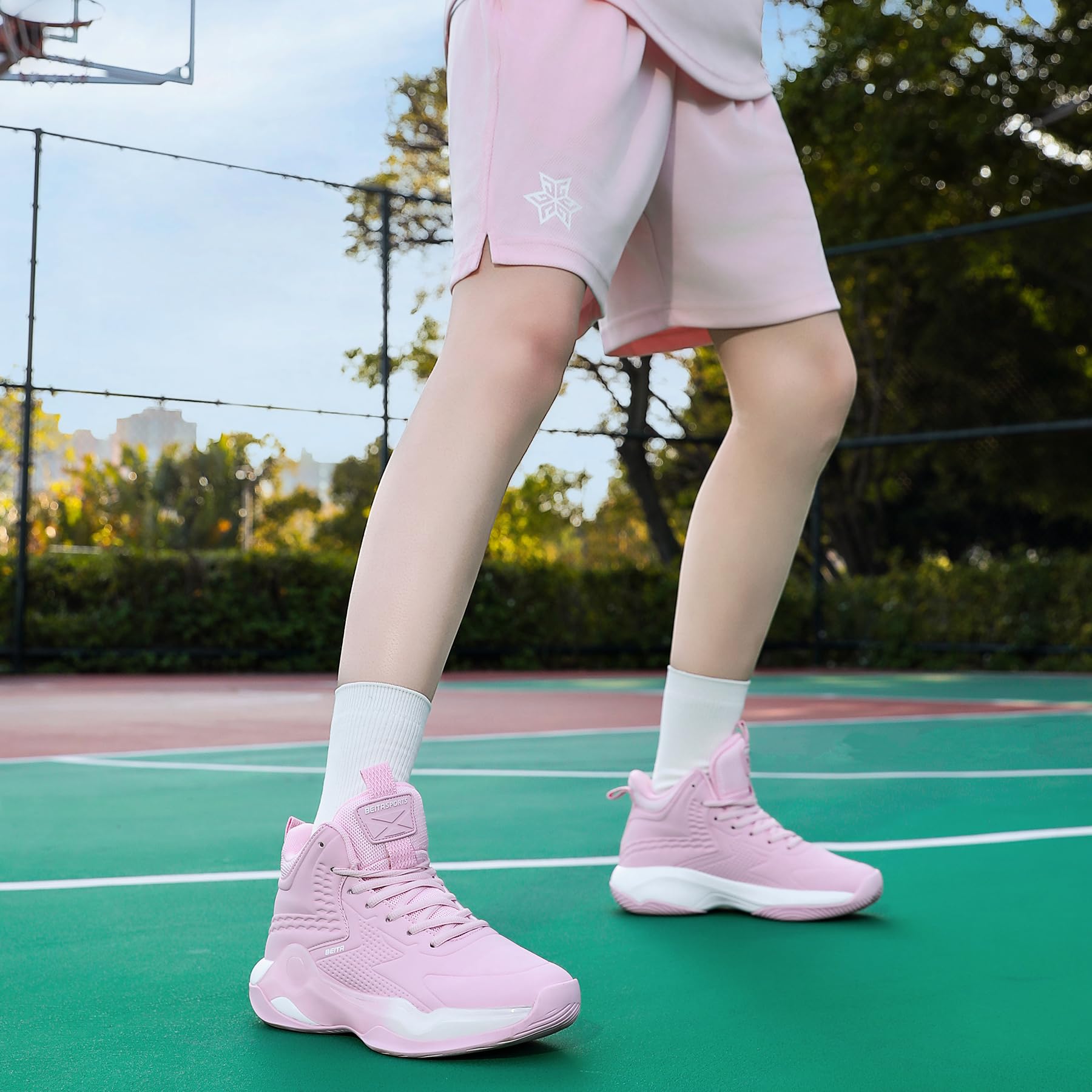 Beita Basketball Shoes for Women High Upper Volleyball Fashion...
