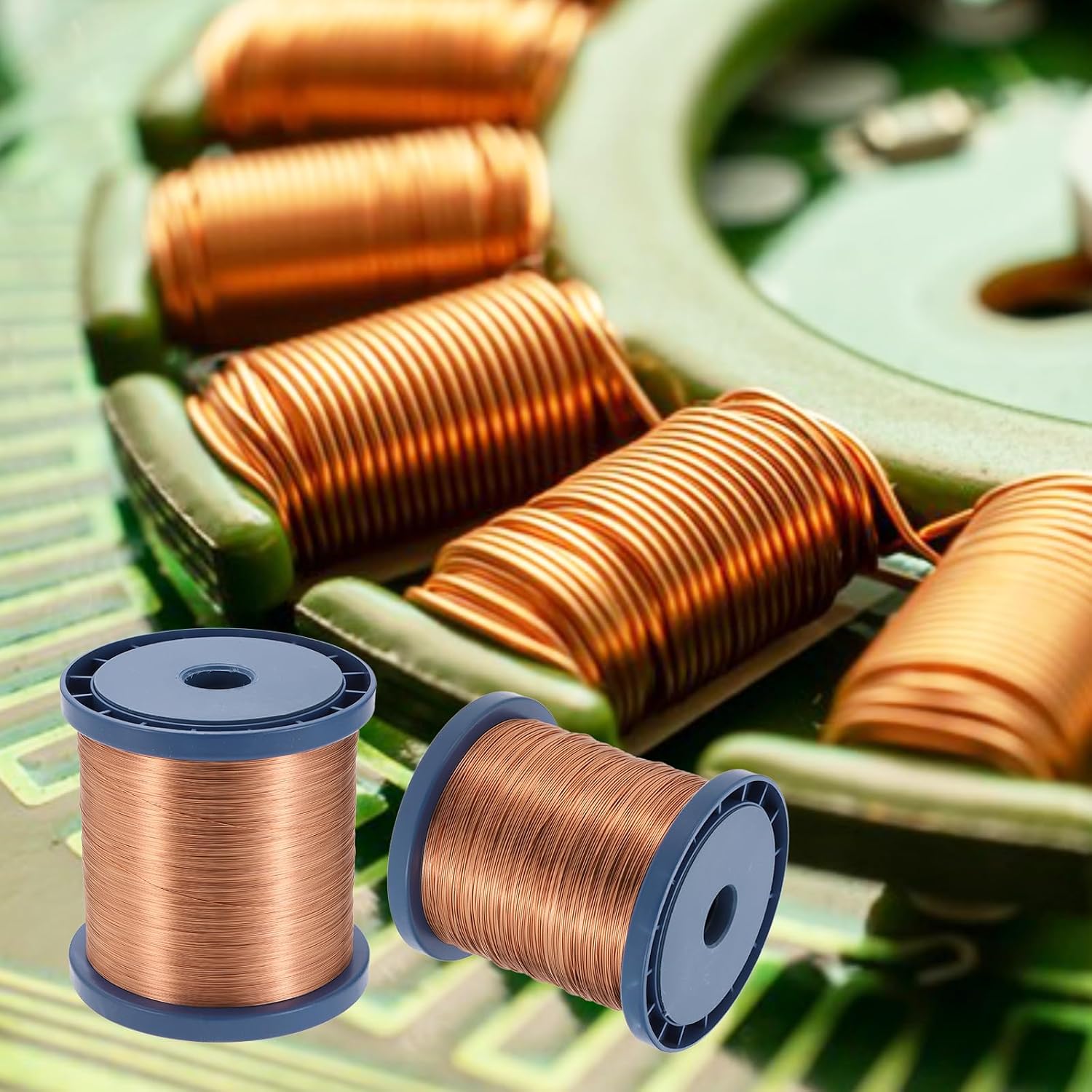 MECCANIXITY 24 AWG Magnet Wire, 24 Gauge Enameled Copper Wires 80 oz Magnetic Coil for Transformer, Motor, Electric, F Grade 311 Fahrenheit (155 Celsius)