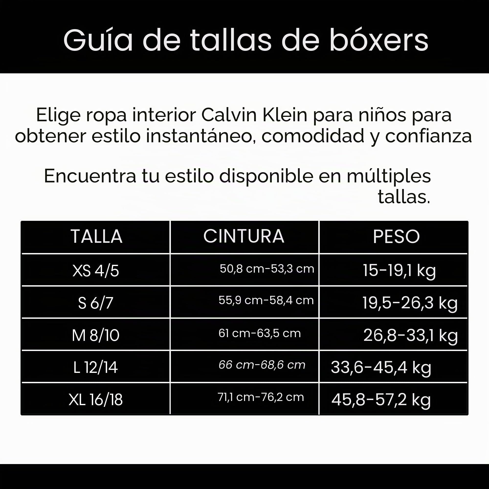 Calvin Klein Boys Underwear 4 Pack Boxer Briefs - Basics Value Pack Slip Niños (Pack de 4)