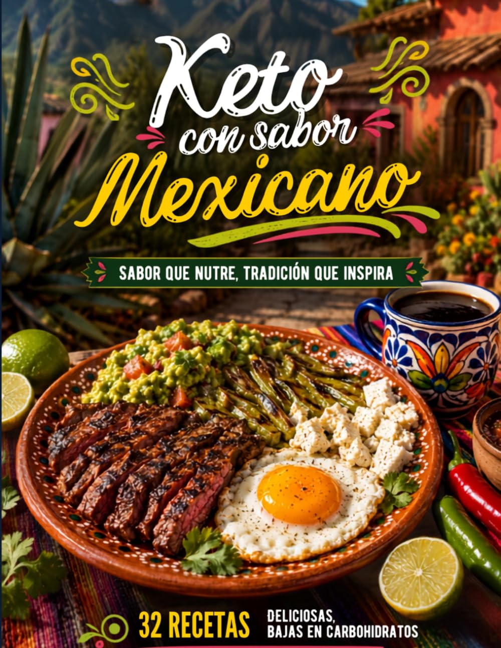 Keto con Sabor Mexicano: 32 Recetas Keto Bajas en Carbohidratos Inspiradas en la Cocina Tradicional Mexicana