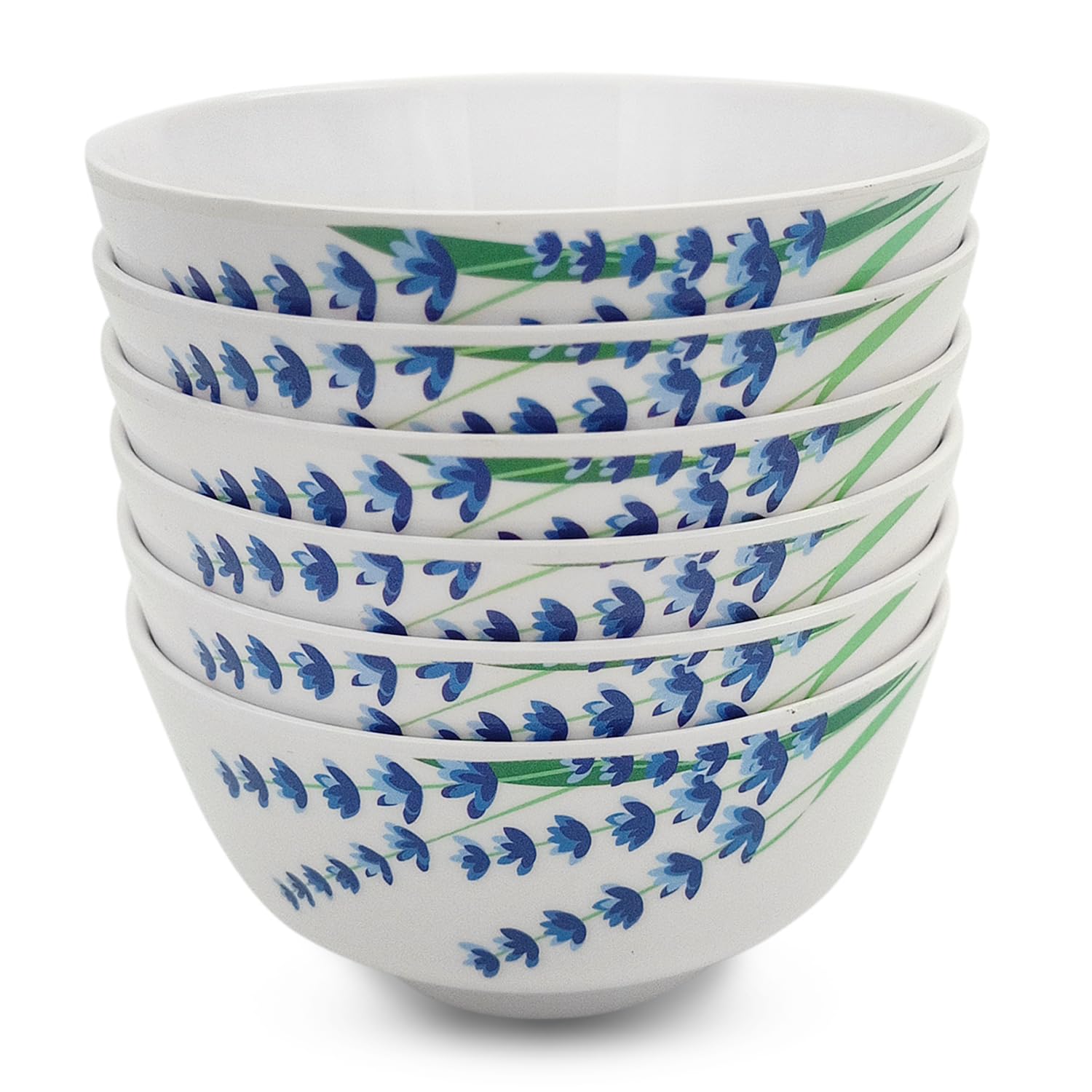 Superware | Food Grade Melamine | Bowl Set - Lavender (4 inches, 6 nos.) | Dinnerware, Tableware, Stain Free, Glazed Finish