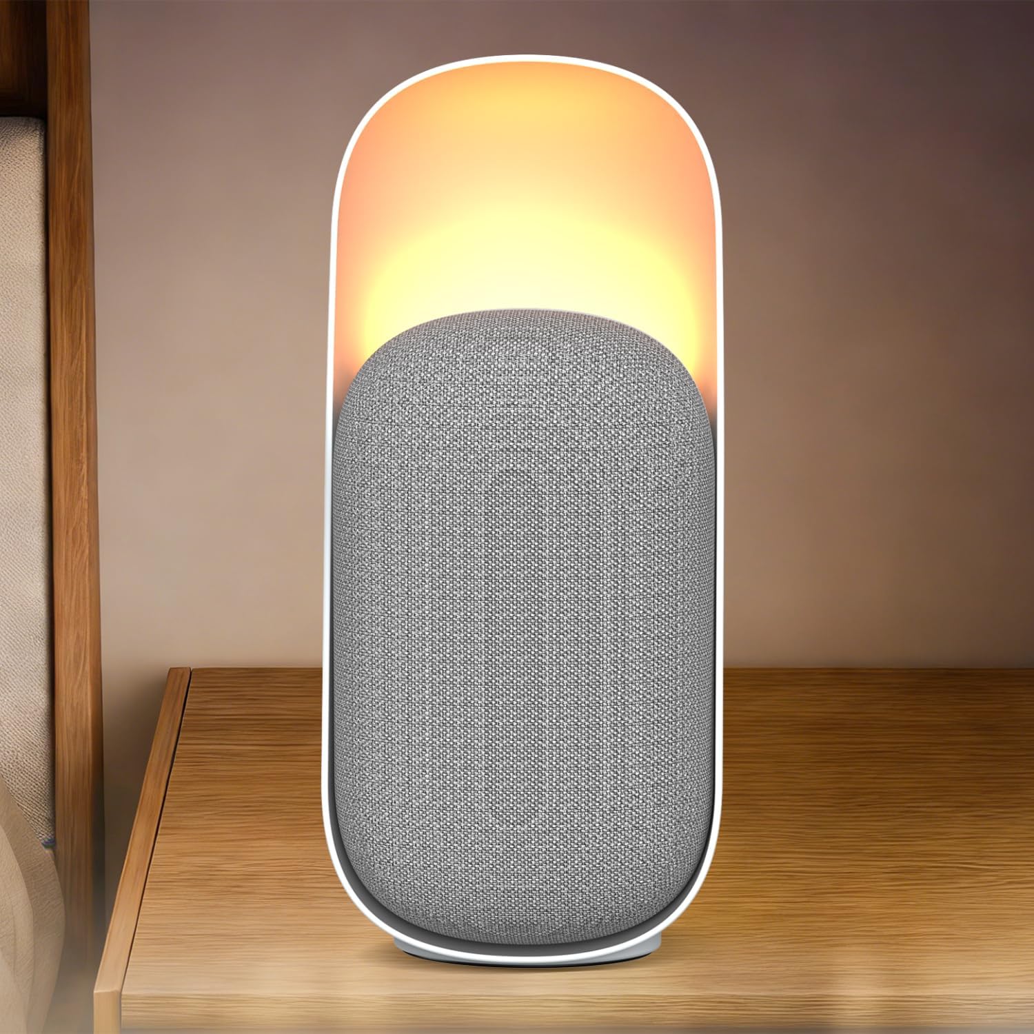 Sound Machine Night Light White Noise Machine with BT Speaker,6 Soothing Sounds,White Noise Sound Machine with Convenient Timer Options,for Baby Kids Adult Home Office Travel