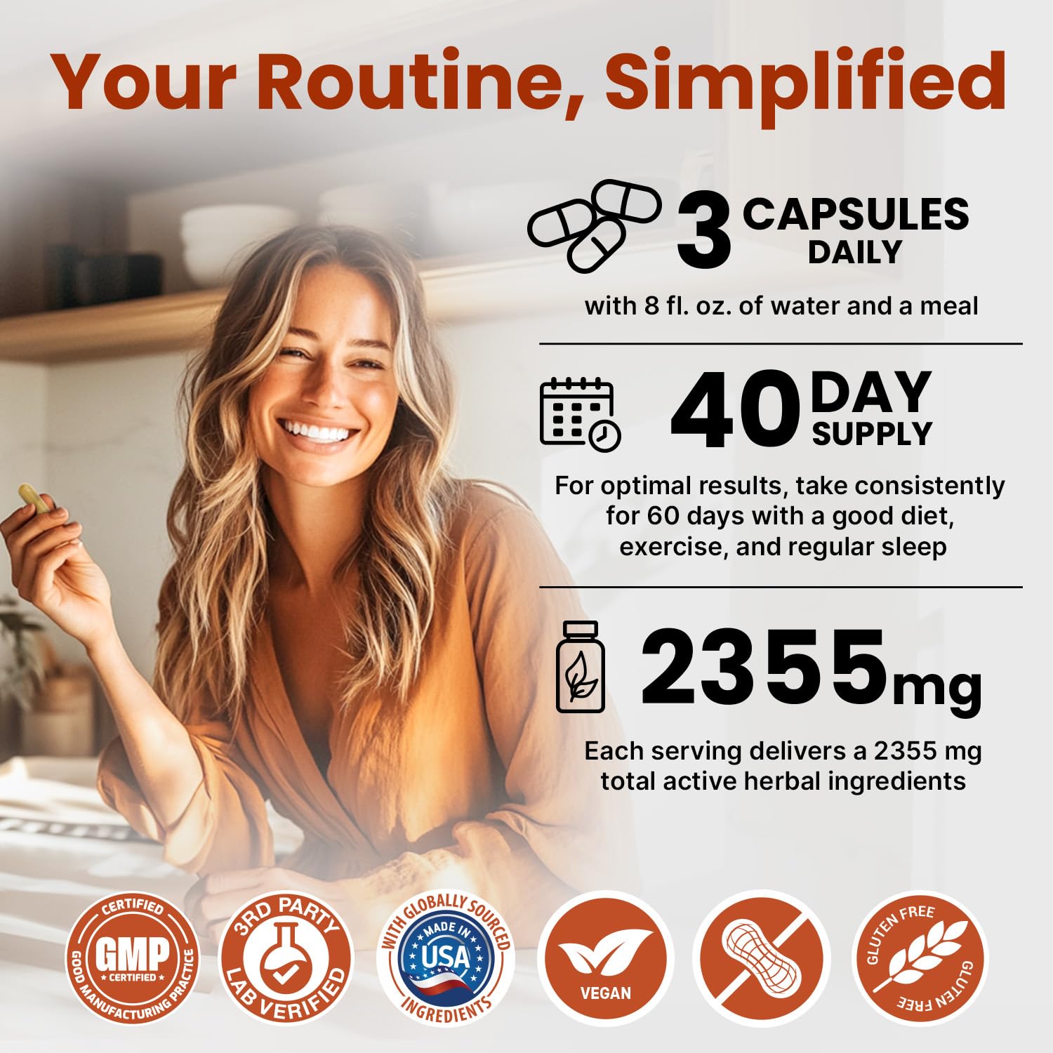 Ceylon Cinnamon 2355mg with Cider Vinegar & Ginseng, 120ct — Amazon image 6
