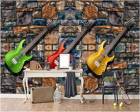 Amazon 壁紙pvc 3dストーンウォールギターミュージックバーktv 装飾的な防水バックスプラッシュキッチンカウンター棚紙 430x300cm 壁紙 Amazon 壁紙pvc 3dストーンウォールギターミュージックバーktv 装飾的な防水バックスプラッシュキッチンカウンター棚紙 430x300cm 壁紙
