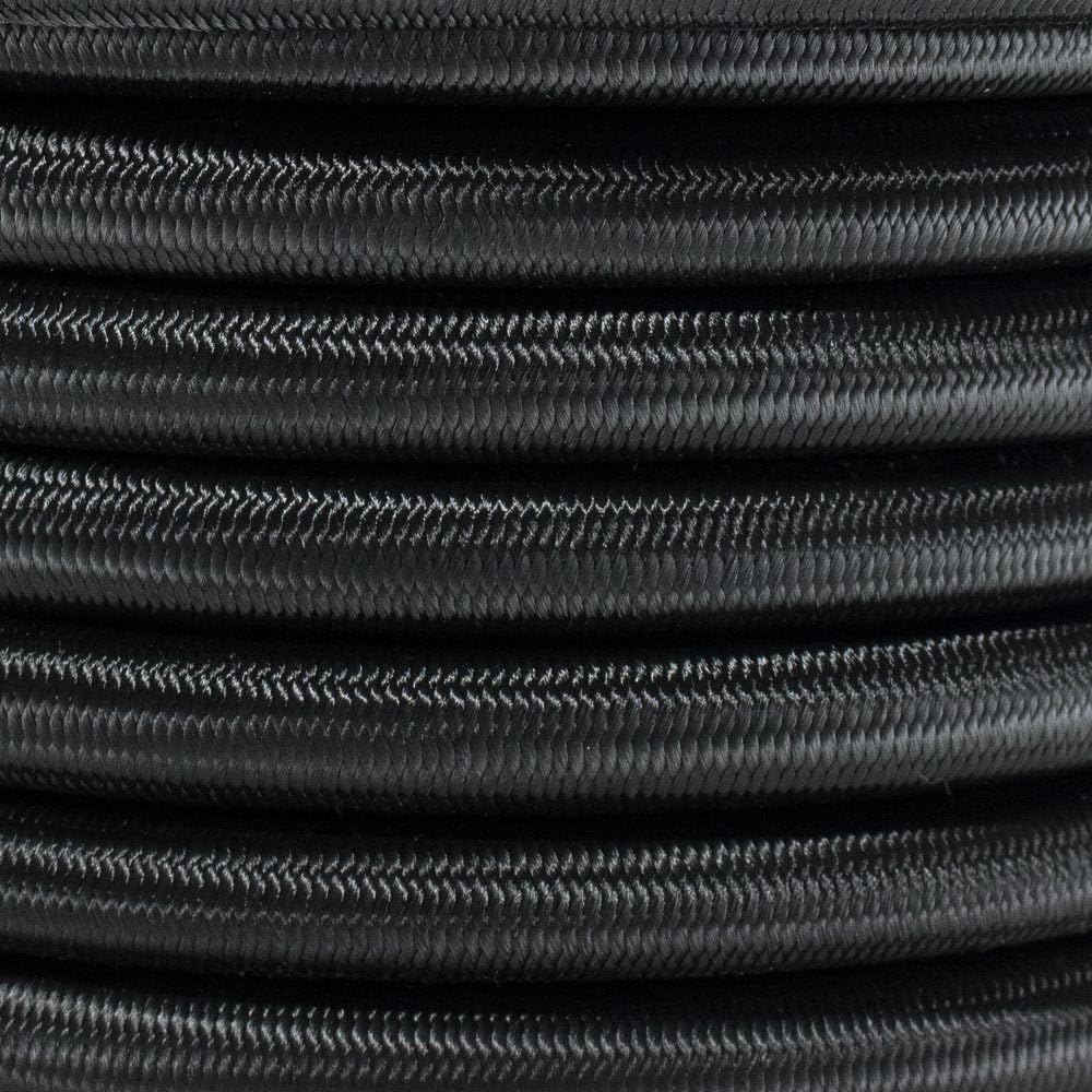 West Coast Paracord Bungee Elastic Nylon Shock Cord (5/8 Inch x 10 Feet, Black)