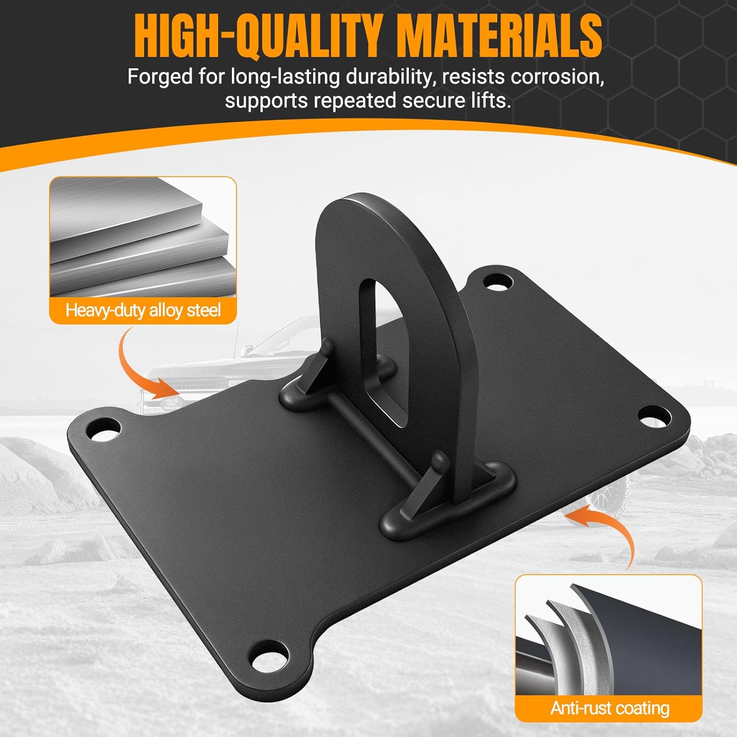 JERBOR Upgraded Engine Motor Lifting Bracket Fit for Ford 6.0 Powerstroke, Powerstroke Engine Lift Bracket Replacement