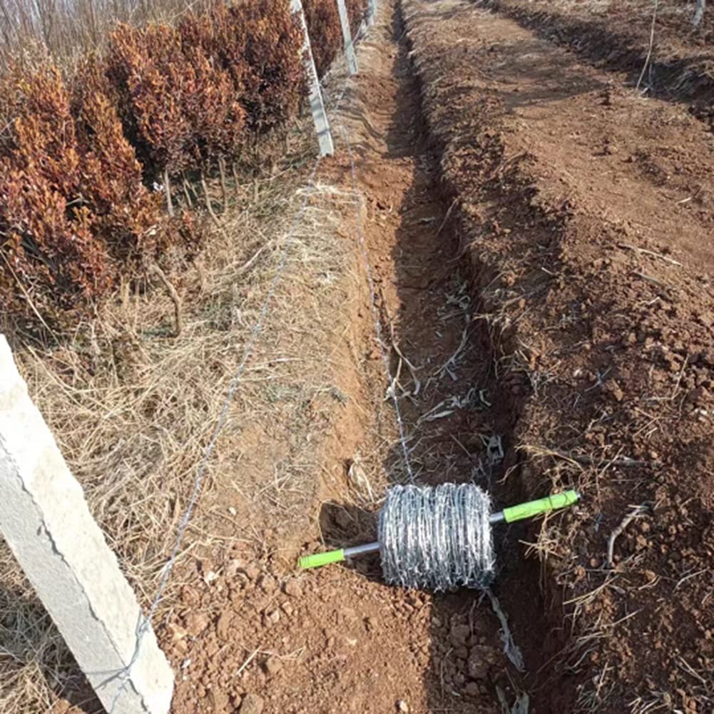 Rollo de alambre de púas multiusos duradero para jardín y patio para mayor seguridad y protección, ideal para el hogar, granja y uso al aire libre