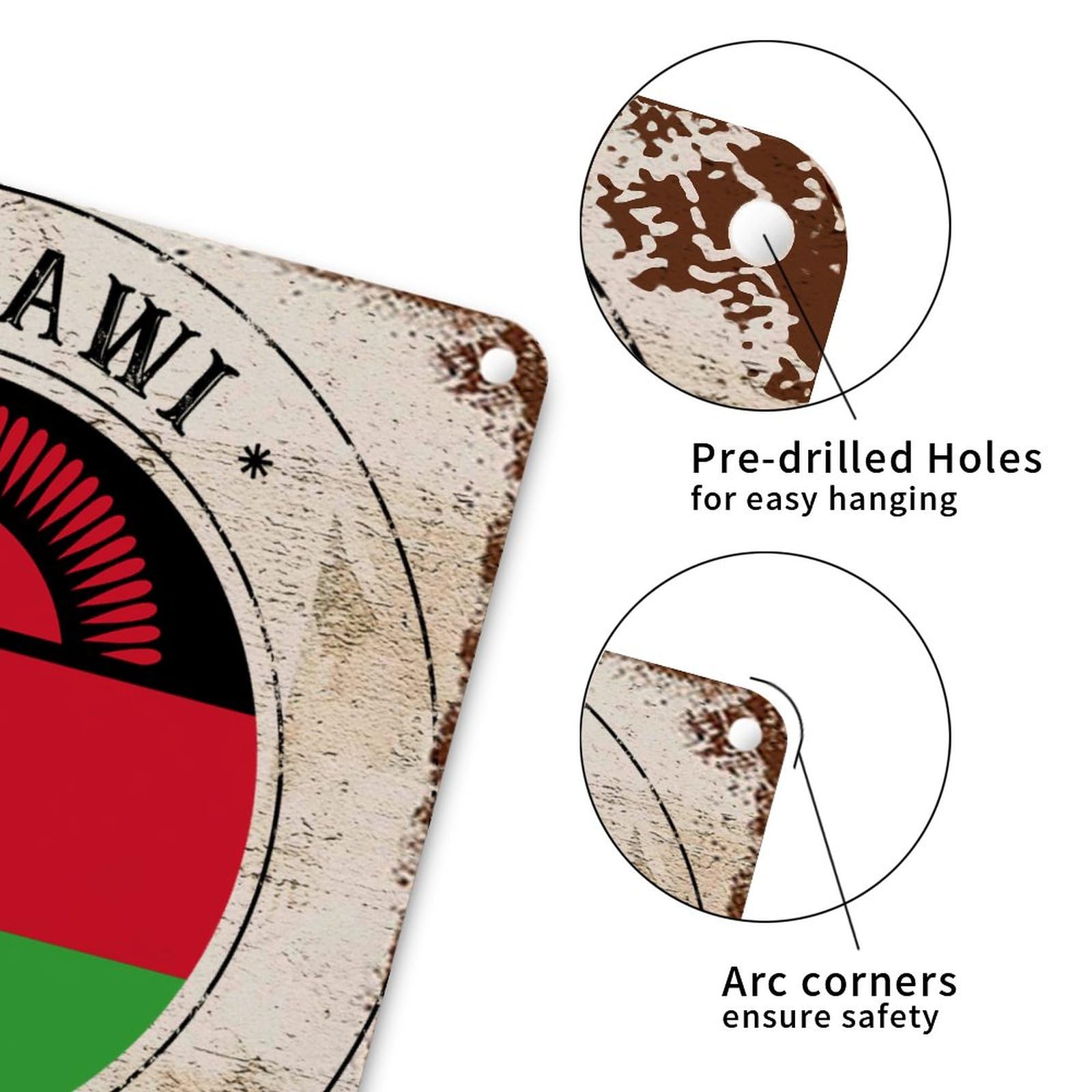 Surinaamse vlag Metalen borden | Cave & Garden