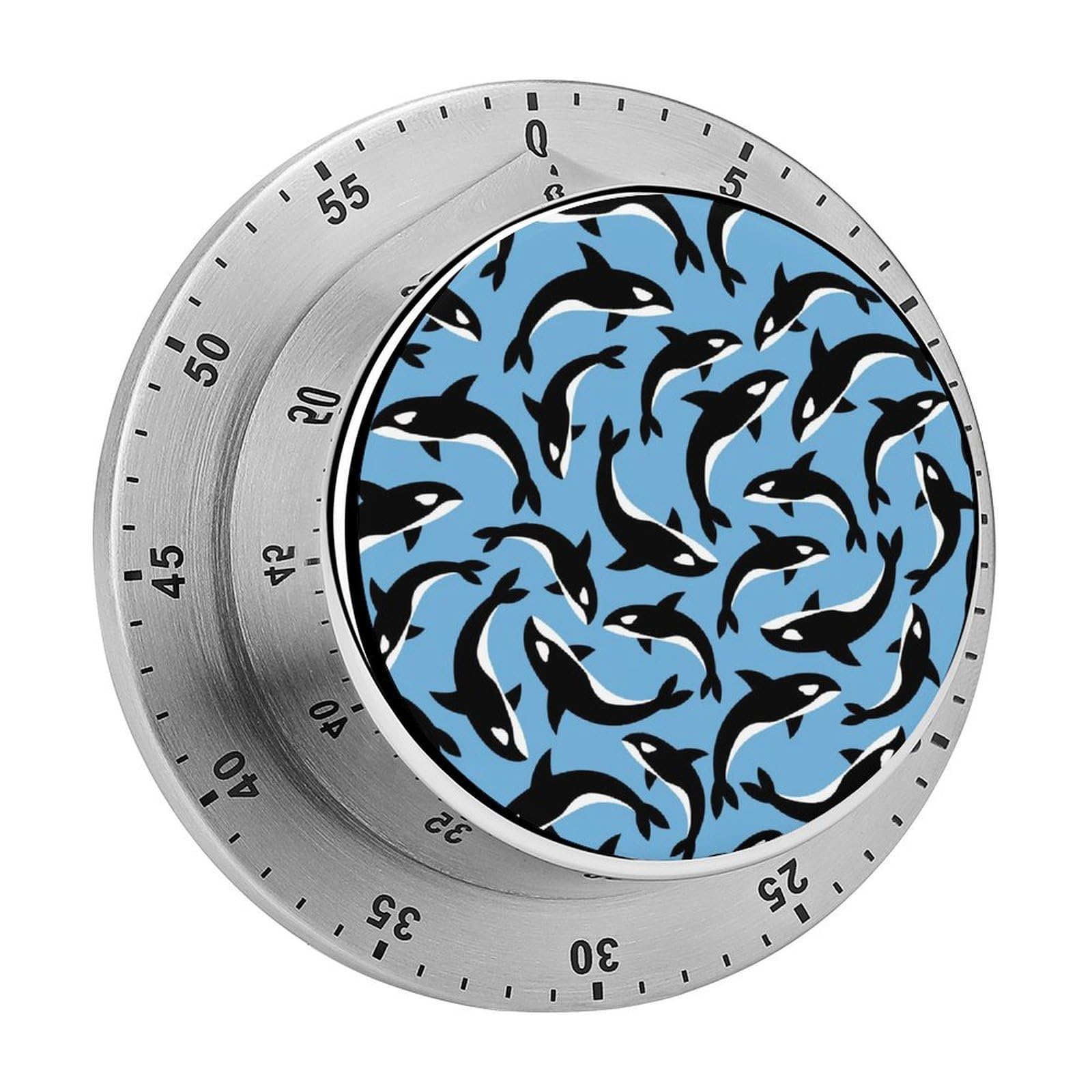 Killer Whales Orca Cartoon Mechanical Rotary Timer, Used for Daily Timing