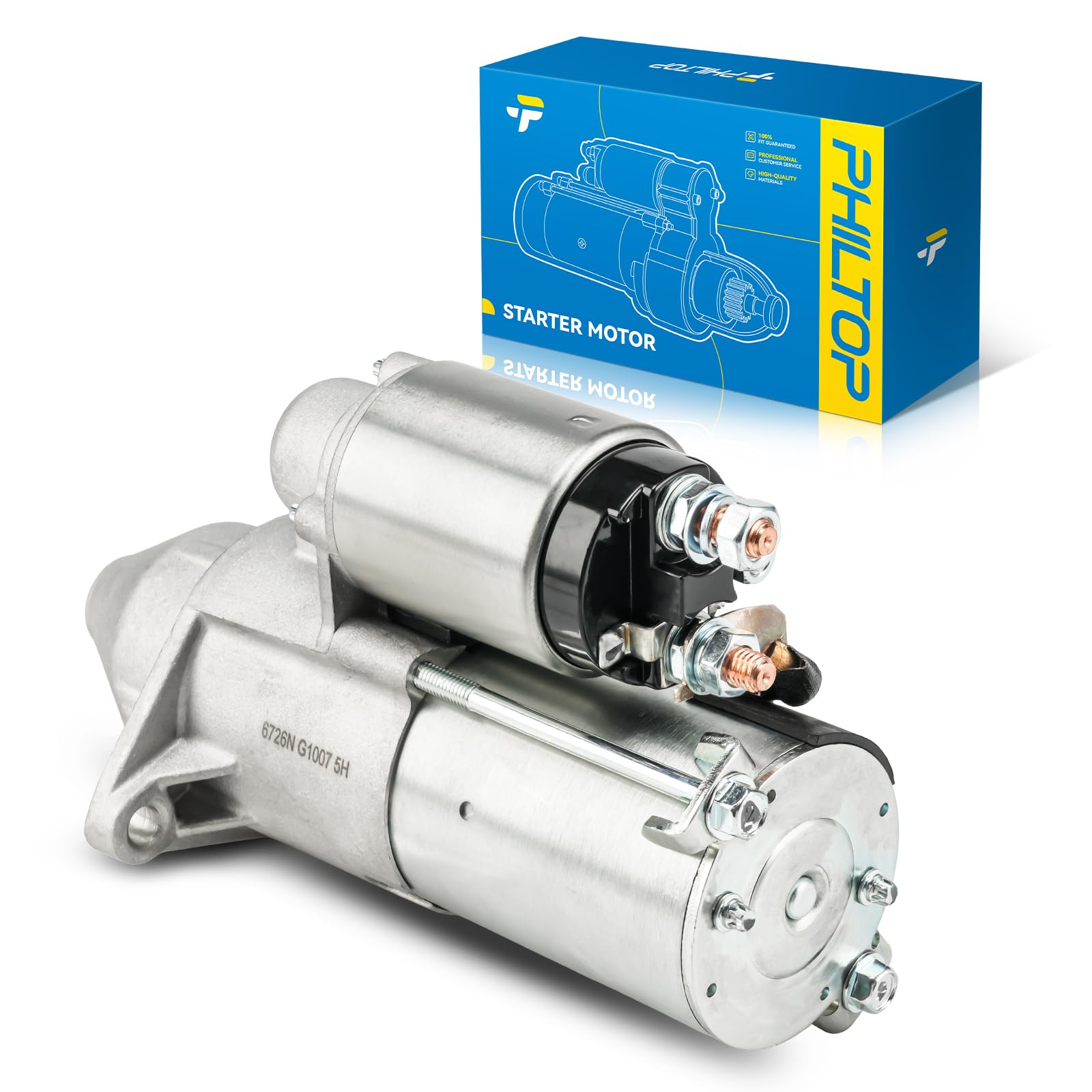 PHILTOP 6726N New Starter Compatible with Chevrolet, Daewoo, 2004-2008 Aveo