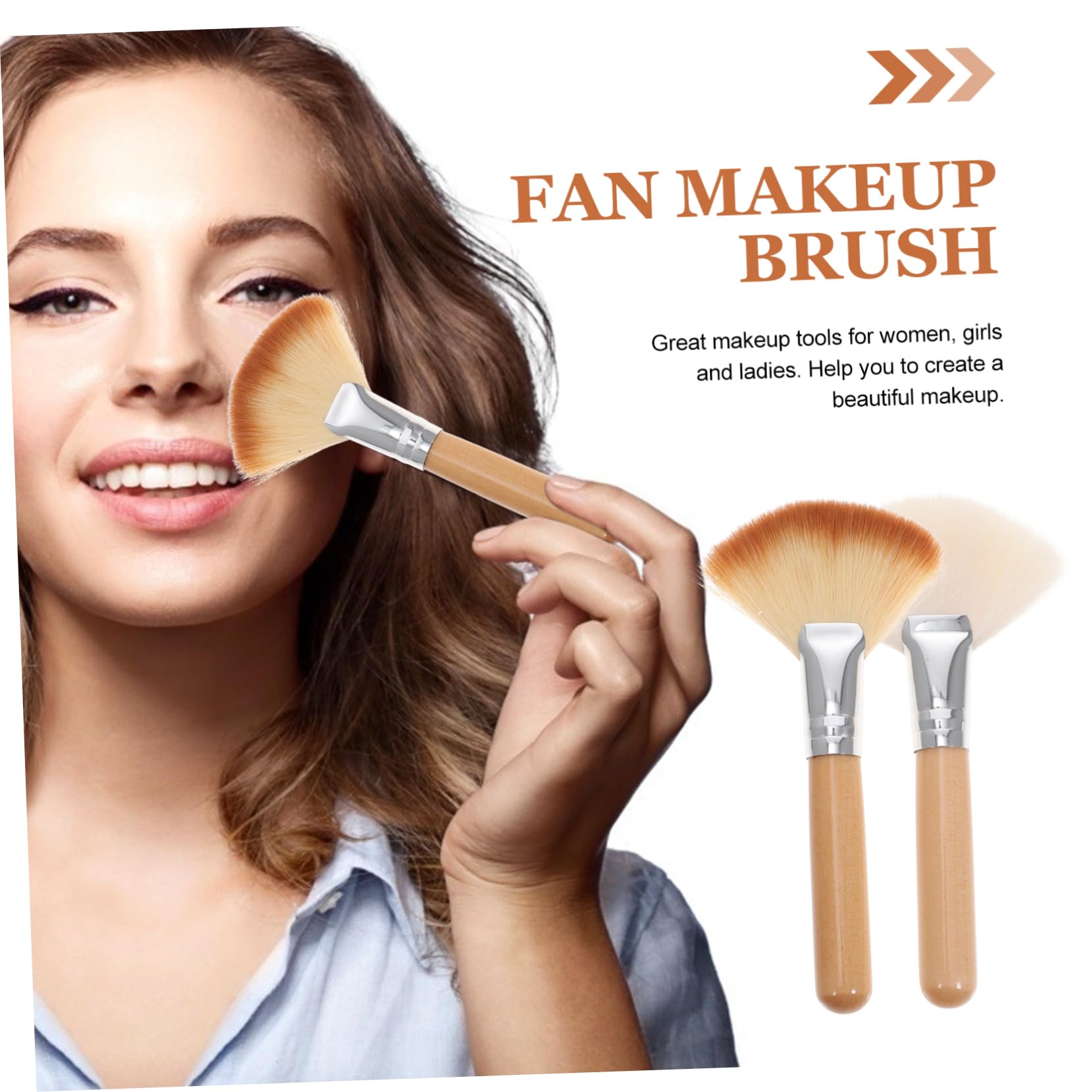 Healeved 10piezas Brochas De Maquillaje Para Resaltado y Cheekbones De Cerdas Suaves De Herramientas De Maquillaje Multifuncionales Para Polvo y Base Mango Resistente y Cómodo